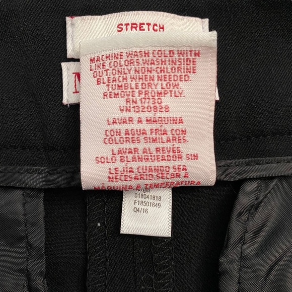 Merona Black Stretch Modern Dress Pants Trousers Career 2 - Picture 5 of 16